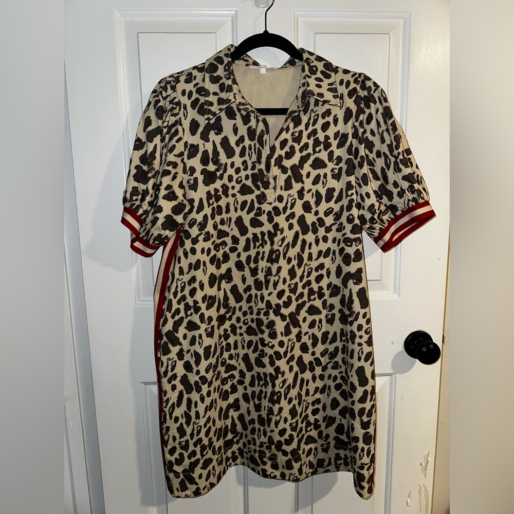 Entro Leopard Print dress- Large